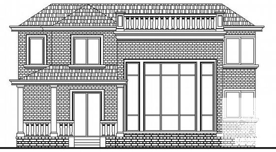 精美的2层A型别墅建筑CAD图纸 - 2