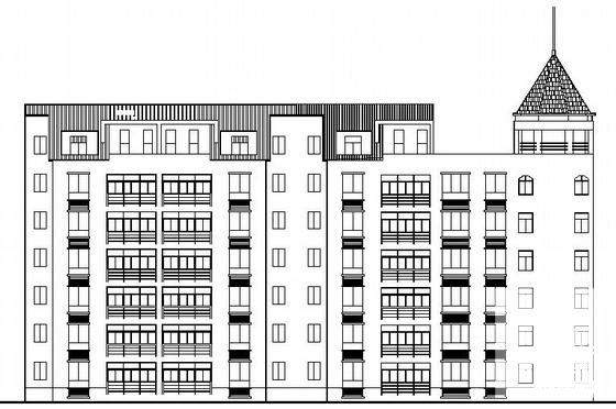 花苑6层住宅楼建筑结构水暖CAD施工图纸 - 2