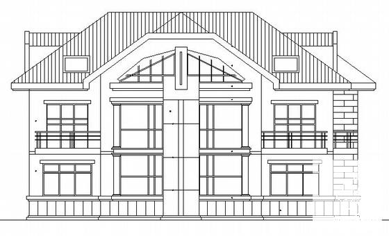 2层疗养别墅建筑CAD施工图纸 - 2