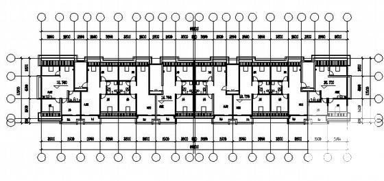 6层廉租房工程建筑CAD图纸 - 1