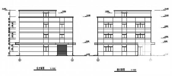 经典的3层公司宿舍楼建筑CAD图纸 - 2