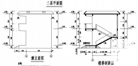 精美的2层宿舍建筑结构CAD图纸 - 2