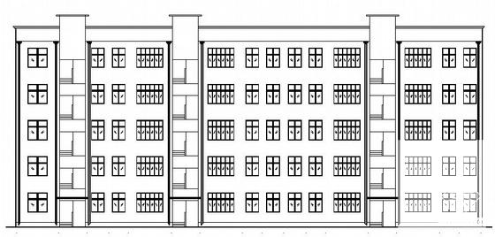 5层住宅楼建筑结构CAD施工图纸 - 3