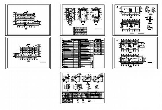 精美份4层宿舍建筑扩初CAD图纸 - 4