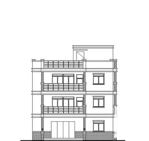 3层新农村住宅楼建筑CAD图纸 - 1