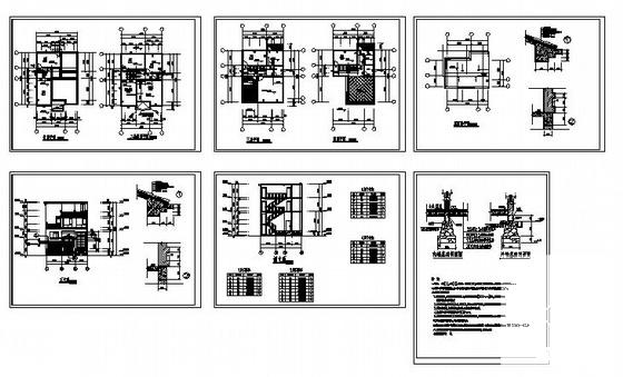 3层新农村住宅楼建筑CAD图纸 - 2