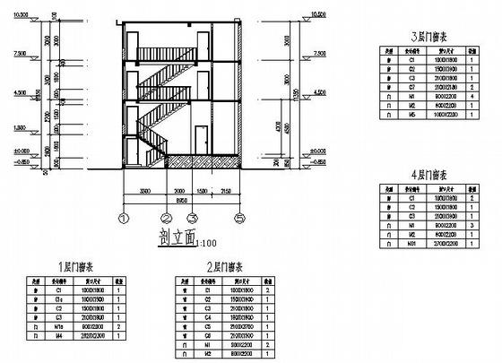 3层新农村住宅楼建筑CAD图纸 - 3