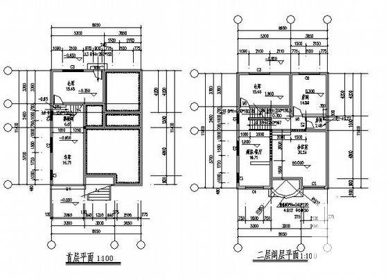 3层新农村住宅楼建筑CAD图纸 - 4