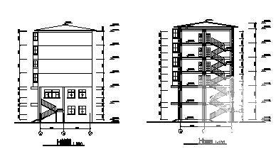 6层商住楼建筑结构设计方案CAD施工图纸 - 1