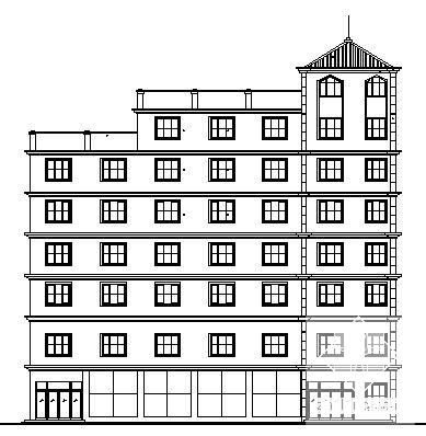 8层框架结构宿舍楼建筑方案设计CAD图纸 - 3