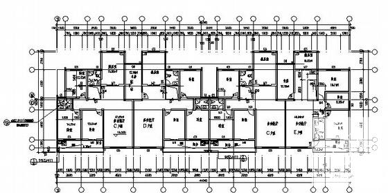 7层商住楼建筑设计CAD施工图纸 - 1