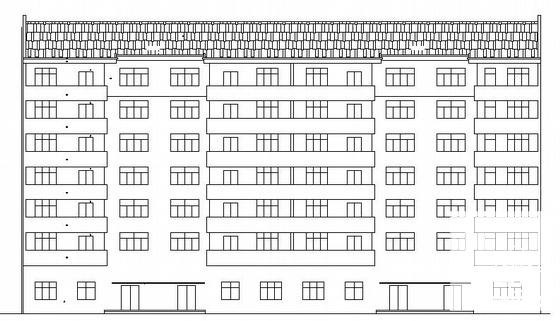 7层商住楼建筑设计CAD施工图纸 - 2
