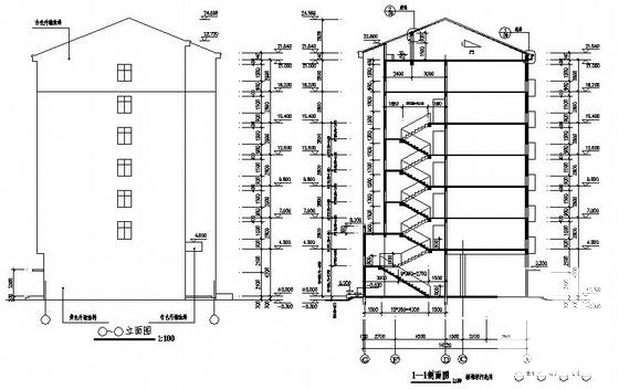 7层商住楼建筑设计CAD施工图纸 - 3