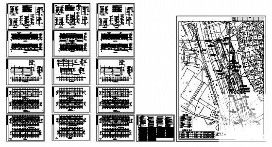 乡村3层砖混结构综合楼建筑施工CAD图纸 - 3