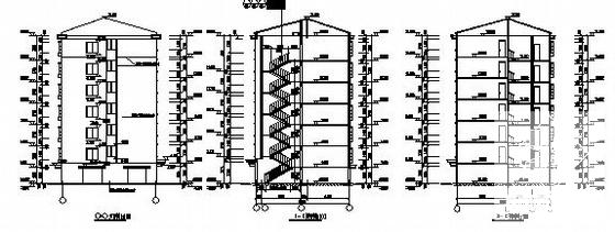6层住宅楼建筑方案扩初CAD图纸 - 1
