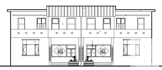 2层新农村住宅楼建筑方案设计CAD图纸 - 2