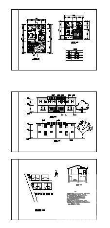 2层新农村住宅楼建筑方案设计CAD图纸 - 3