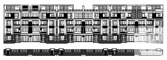 多层情景洋房建筑CAD施工图纸 - 1