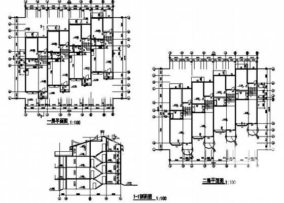 3层联排别墅建筑CAD图纸 - 4