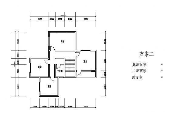 新农村建设村民2层住宅楼设计方案 - 2