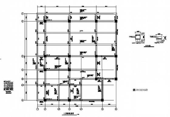 4层小型商住综合楼建筑结构CAD施工图纸 - 4