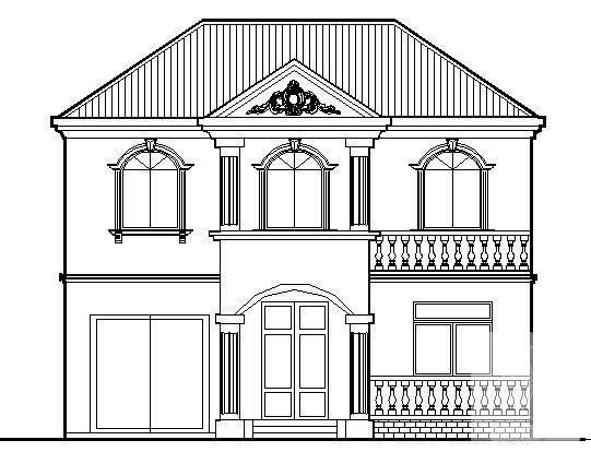 2层新农村住宅楼建筑方案设计CAD图纸 - 2