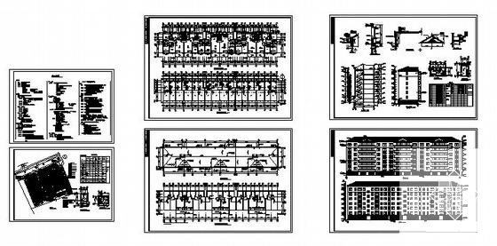 7层住宅楼建筑方案扩初CAD图纸 - 4