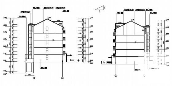 高档小区临街6层住宅楼建筑方案扩初CAD图纸 - 1
