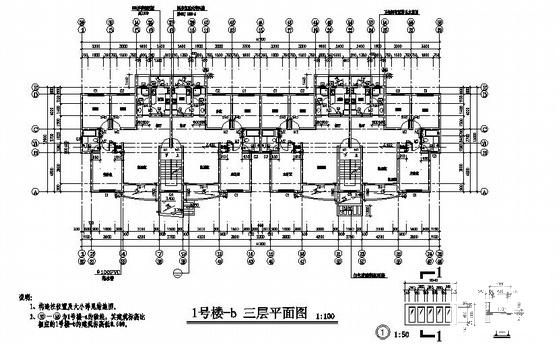 高档小区临街6层住宅楼建筑方案扩初CAD图纸 - 2