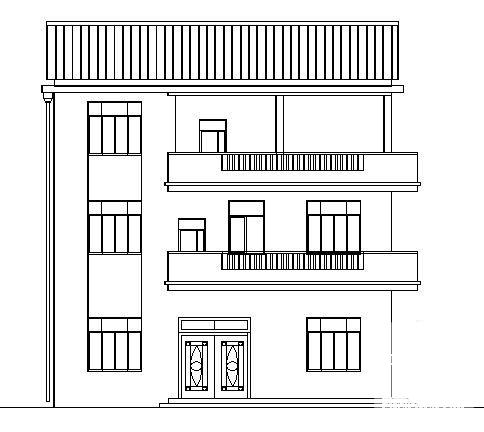 3层小别墅建筑CAD图纸 - 1