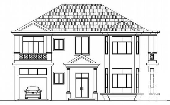 B102型别墅建筑CAD图纸 - 2