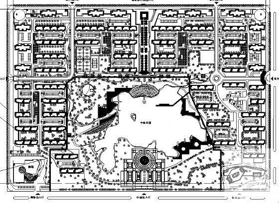 65.8公顷住宅小区规划建筑CAD图纸 - 1