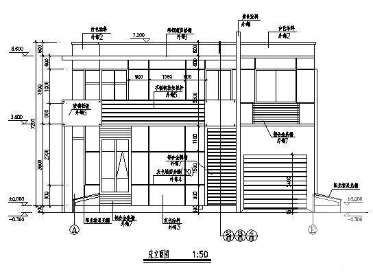 国内2层别墅区单体建筑CAD图纸 - 1