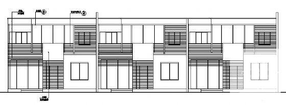 国内2层联排别墅建筑CAD图纸 - 3
