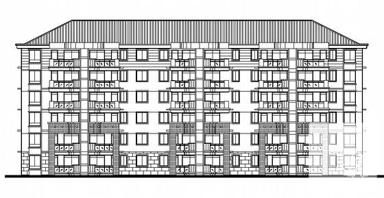 6层小高层住宅楼小区单体建筑群CAD施工图纸（36500平方米） - 3