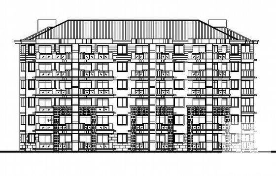 小区6层住宅楼建筑施工CAD图纸(2#楼) - 4
