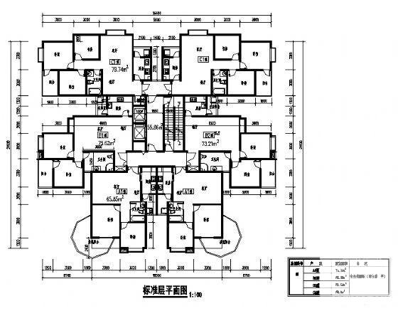 高层住宅楼小区建筑规划建筑CAD图纸 - 4
