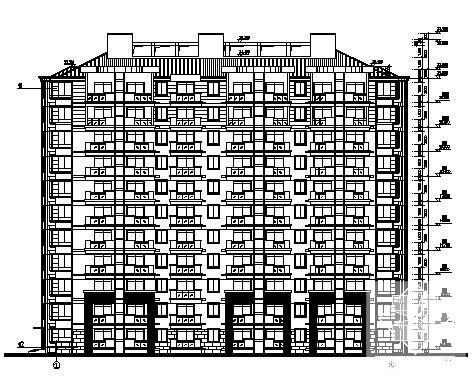 小区11层住宅楼建筑施工CAD图纸 - 1