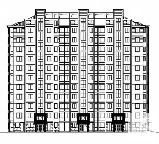 小区11层住宅楼建筑施工CAD图纸 - 4