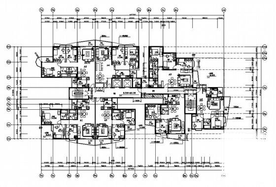 约20层塔式住宅楼方案设计CAD图纸 - 1