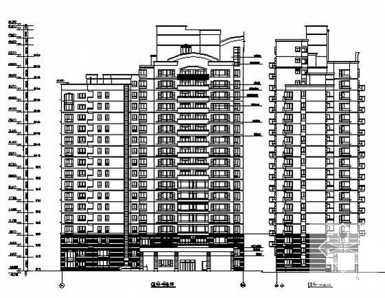 约20层塔式住宅楼方案设计CAD图纸 - 3
