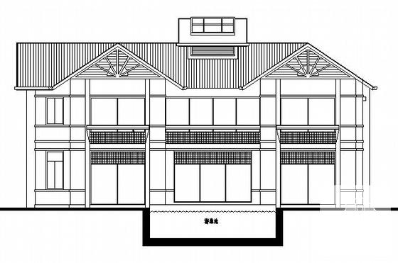 短支框架结构2层独栋别墅建筑施工CAD图纸 - 2