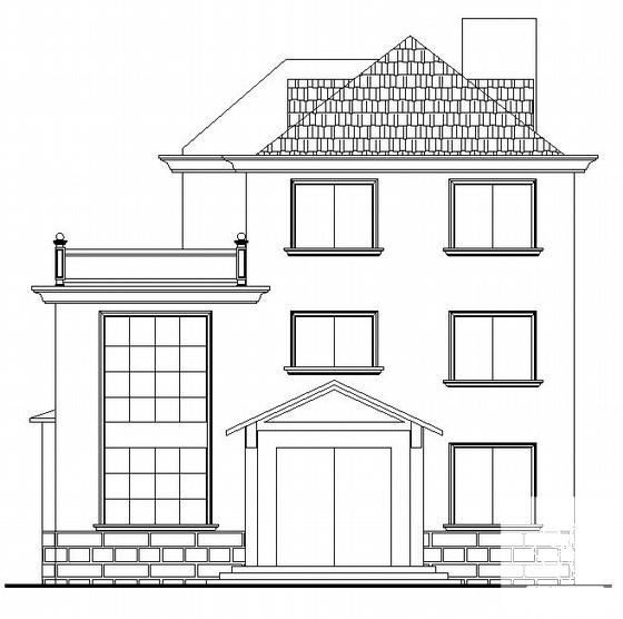 3层独立式村民住宅楼建筑结构CAD施工图纸 - 2
