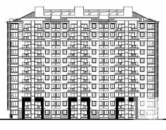 小区11层住宅楼建筑施工CAD图纸(4#楼) - 2