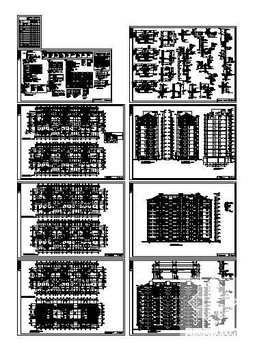 小区11层住宅楼建筑施工CAD图纸(4#楼) - 4