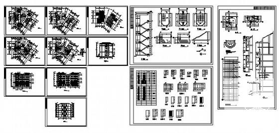 6层复式公寓CAD施工图纸（框架结构） - 2