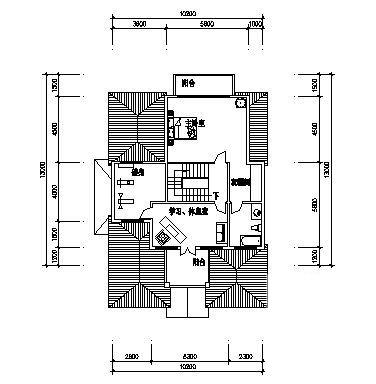 3层I型别墅建筑CAD图纸 - 2