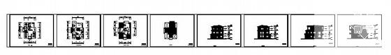 3层I型别墅建筑CAD图纸 - 4