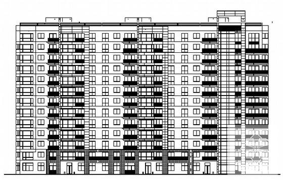 13层住宅楼建筑CAD施工图纸 - 4