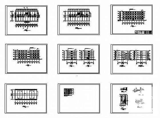 4层宿舍楼建筑CAD图纸 - 2